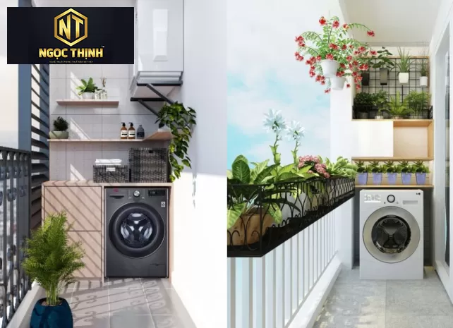 TỦ MÁY GIẶT KẾ HỢP TỦ TIỆN LỢI GỌN GÀNG ĐA NĂNG MẪU 12